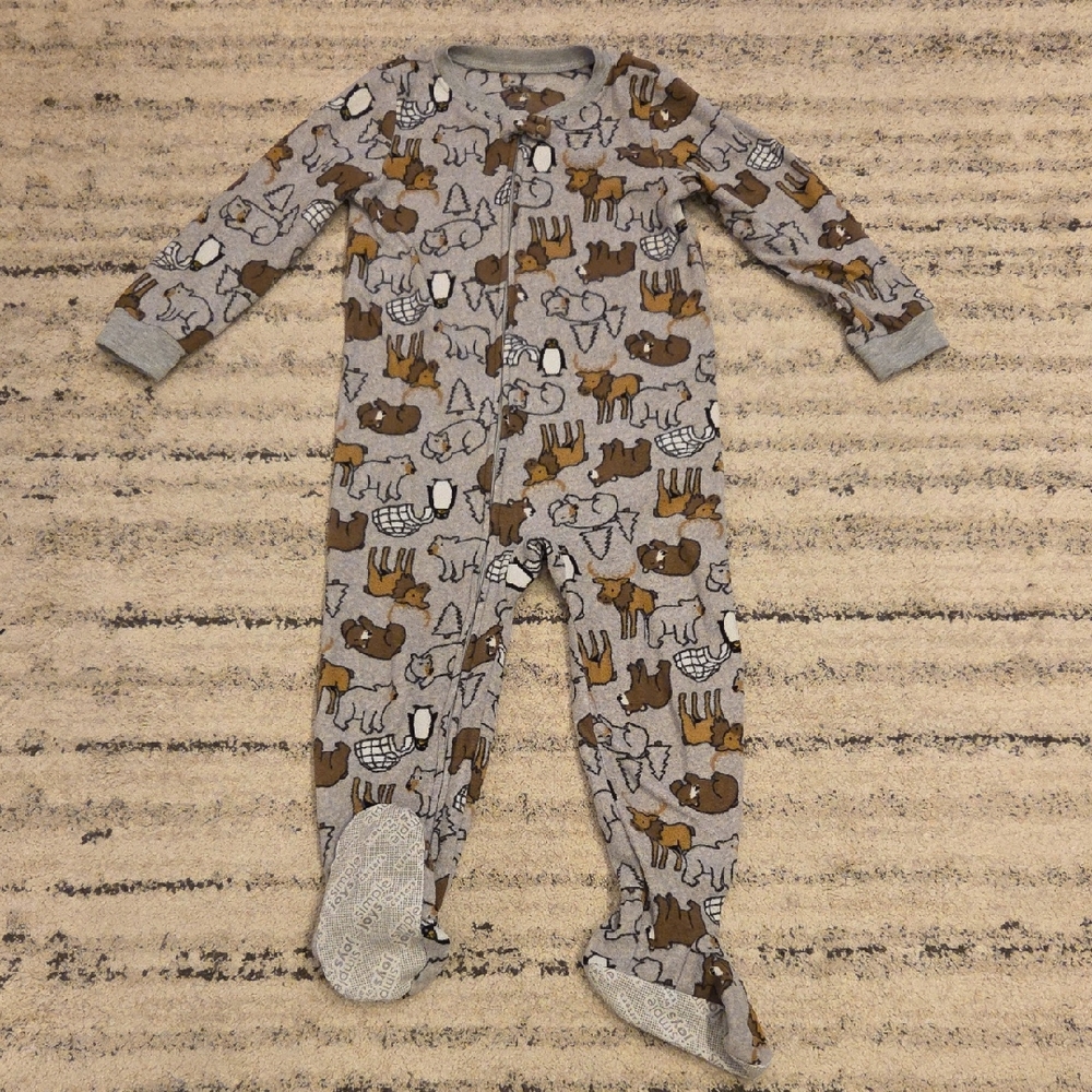 Carter's Animal Pattern Footed PJs